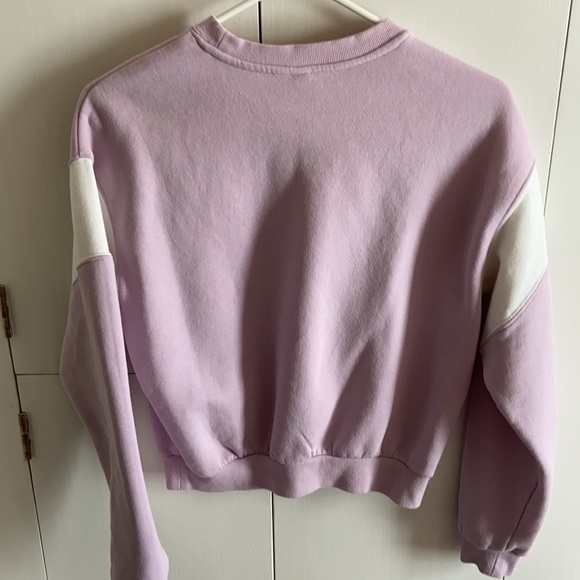 Cropped purple sweatshirt - Picture 3 of 3
